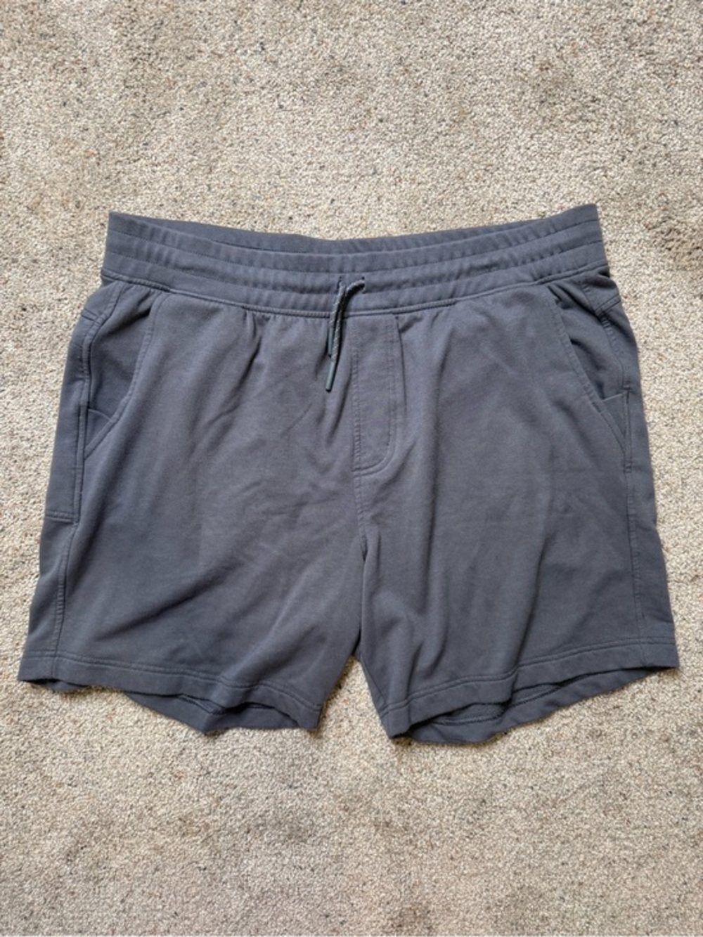 Free Fly Apparel Men's Dark Charcoal Athletic Drawstring Shorts